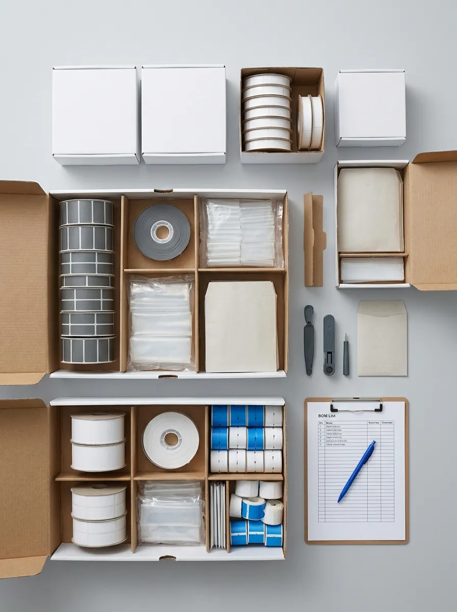Kitted, packaged cable-marking components prepared for private-label supply.